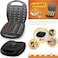 24 PCS Walnut Cookie Maker,1400W Double Side Heating, Non-Stick Electric Nut, Walnut, Cake &amp; Biscuits Maker, Mini Nut Breakfast Machine, Baking Tool for Home Kitchen" Black