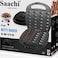 24 PCS Walnut Cookie Maker,1400W Double Side Heating, Non-Stick Electric Nut, Walnut, Cake &amp; Biscuits Maker, Mini Nut Breakfast Machine, Baking Tool for Home Kitchen" Black
