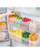 6pcs, Refrigerator Organizer Bins, Clear Plastic Storage Containers, Stackable Fridge Organizers, For Fruits, Vegetables, Food, Kitchen Space Saving