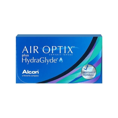Air Optix Plus HydraGlyde (-11.00) Pack Of 6 Monthly Disposable Contact Lenses, Clear Contact Lenses