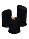 FINGERINSPIRE 3Pcs Velet Ring Display Stand Black Velvet Ring Stand Ring Showcase Display Holder Column Ring Holders Ring Display Support Stand for Jewelry Wedding Ring (3 Hight: 2.4 &amp; 3.2 &amp; 4 inch)