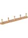 HomeBox Natura Wooden 5-Peg Wall Mounted Hook Rack