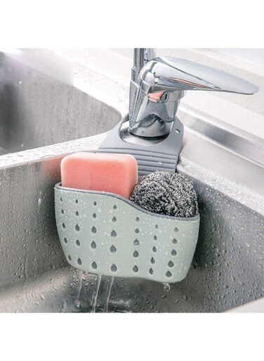 Kitchen Hanging Drain Basket, Kitchen Sink Shelf, Sink Storage Basket, Soap Sponge Drain Rack Holder for Sponges Soaps and Cleaning Brushes Sink Accessories