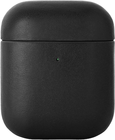 Native Union Classic Apple Airpods Case, Crafted With Italian Leather, Drop-Proof Slim Cover, Wireless Charging Compatible (Airpods Gen1/2, Black)