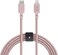Native Union Belt Cable XL - 10Ft Ultra-Strong Reinforced Durable USB-C To Lightning [MFI Certified] Charging Cable With Leather Strap Compatible With iPhone/iPad (Rose)