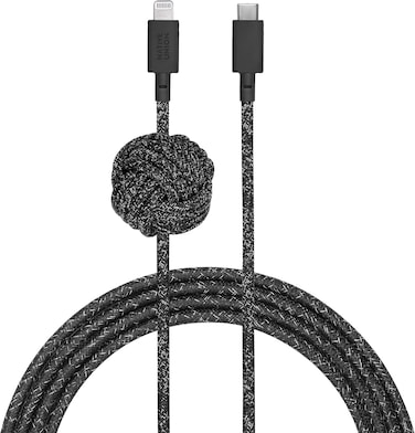 Native Union Night Cable - 10Ft Ultra-Strong Reinforced Durable USB-C To Lightning [MFI Certified] Charging Cable With Weighted Knot Compatible With iPhone 14, iPhone 13 And Earlier (Cosmos)