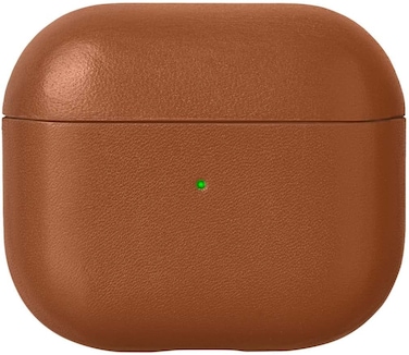 Native Union Leather Case For Airpods (3rd Gen) - Handcrafted Fully-Wrapped Genuine Italian Leather Case - Compatible With Qi Wireless Chargers - For Airpods (Tan)