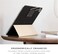 Native Union W.F.A iPad Folio Minimalist Foldable iPad Stand And Cover Made Of Recycled Materials Compatible With iPad Pro 12.9 With Easy Magnetic Attachment And Button And String Design (Black)