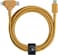Native Union Belt Duo USB-C To C+Lightning Cable 1.8M, Universal Charging Cable, With Leather Strap, For Apple iPhone 14/13/12/Pro/Max, 11/Pro/Max, Xs/Xr/X/Max, 8/8 Plus, iPad Air/Pro, Airpods, Kraft