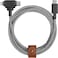 Native Union Belt Cable Duo 5Ft Ultra-Strong Braided Universal Charging Cable Made With Recycled Materials 2-In-1 Multi-Device MFI Certified Connectors For Lightning &amp; Type-C Devices (Zebra)