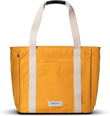 Native Union W.F.A. Tote Bag Pro 16L, Carry-All Tote Bag, Lightweight Spacious With Interior Pockets, Made From Recycled Materials, Padded Laptop Sleeve For 16" Laptop, Water Resistant, Kraft