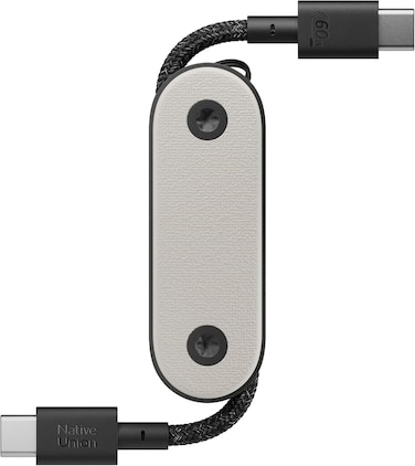 ناتيف يونيون كيبل بوكيت 60 واط - كيبل شحن محمول مضفر مقوى USB-C الى USB-C - متوافق مع ايفون 15، 15 برو، 15 برو ماكس، ايباد برو، ايباد اير، جالكسي S24، فليب 5، فولد 5 (حجر رملي)