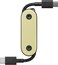 Native Union Pocket Cable 60W - Reinforced Braided USB-C To USB-C Portable Charging Cable - Compatible With iPhone 16, 16 Pro, 16 Pro Max, iPad Pro, iPad Air, Galaxy S24, Flip 6, Fold 6 (Lemon)