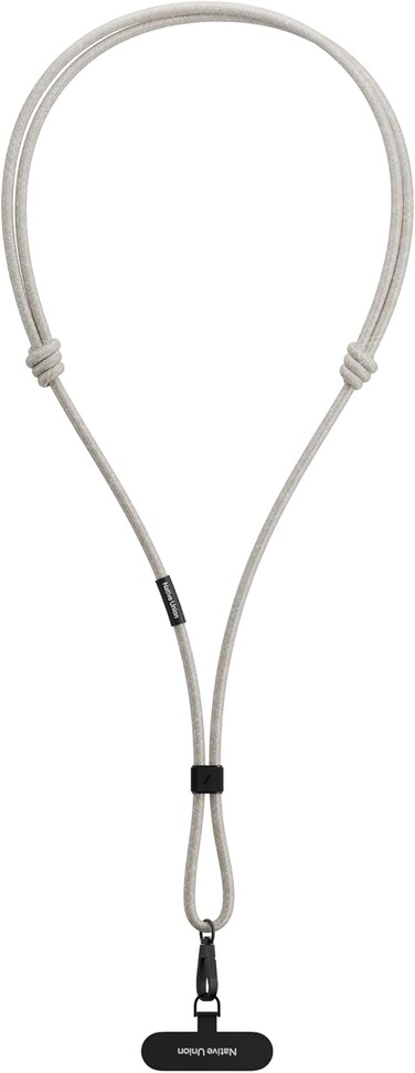 Native Union City Sling, Universal Crossbody Strap, For City Travel &amp; Daily Use, Safe &amp; Stylish, Compatible With Android &amp; iPhone Cases, Airpods Pro 2Nd Gen, Adjustable 0.7 Meter Loop Strap, Sand