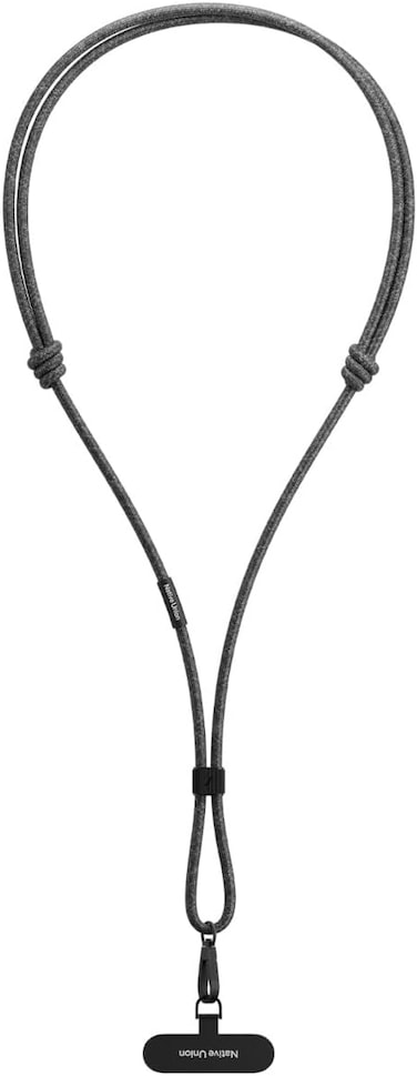 Native Union City Sling, Universal Crossbody Strap, For City Travel &amp; Daily Use, Safe &amp; Stylish, Compatible With Android &amp; iPhone Cases, Airpods Pro, Adjustable 0.7 Meter Loop Strap - Black