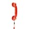 Native Union Pop Phone Alarm Retro Handset USB-C, Plug and Talk Connection, Hi-Quality Microphone and Speaker, Less Radiation, for iPhone 17/16/15 Tablets MacBooks Laptops w/ USB-C port, Alarm Red