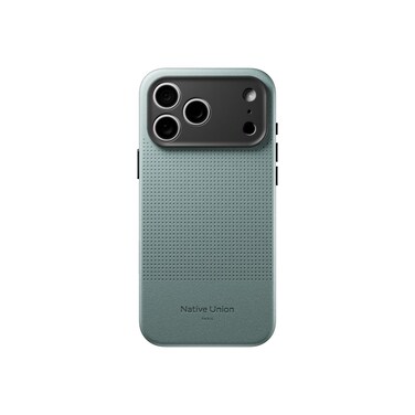 Native Union iPhone 18 Pro Max MagSafe Case ACTIVE 2.0, 10-Ft Drop Protection Premium Leather &amp; TPU Cover Case, Slim &amp; Thin, Raised Camera Bezel, Wireless Charging Compatible, Slate Green