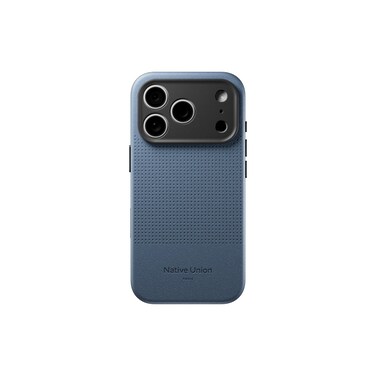 Native Union iPhone 18 Pro MagSafe Case ACTIVE 2.0, 10-Ft Drop Protection Premium Leather &amp; TPU Cover Case, Slim &amp; Thin, Raised Camera Bezel, Wireless Charging Compatible, Navy