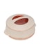 Elite Gold Insulated Casserole, Firm Twist Lock   1600ml Double Wall Insulated Serving Pot Beige 21.4x21.4x13cm