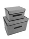 2 Pack Foldable Storage Bags with cover, Space-saving Clothes Storage Bins Closet Garment Organizers Travel Underbed Storage Containers &iuml;&frac14;&circ;26*19*16+37.5*23*24&iuml;&frac14;&permil;cm