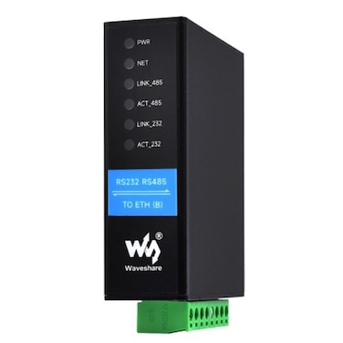 Waveshare RS232 RS485 To RJ45 Ethernet Serial Server - RS232 RS485 To ETH (B)