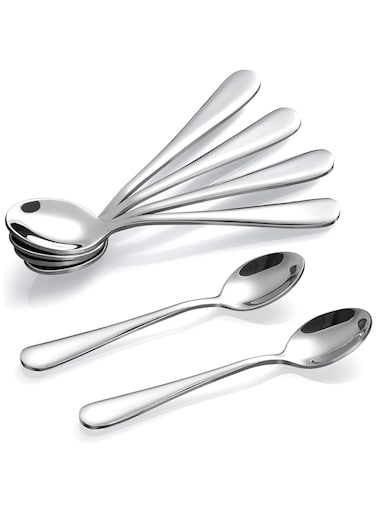 Hiware 6-Piece Demitasse Espresso Spoons, 4 Inches Stainless Steel Mini Coffee Spoons