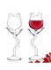 2 Pcs Goblet Glasses Flower Drinkware Crystal Flutes Classy Clear Glass Ideal Gifts for Housewarming Wedding Birthday Celebrations