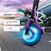 Crony V10 Pro Electric Scooter For Adults Kids, Dual Suspension&amp;Dual Brake, Triple LED Headlamps And LED Base Lights, 45-68 Km/H Speed, 10" Off Road All-Terrain E-Scooter, Purple