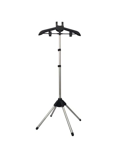 Hcosmy Handheld Clothes Steamer Holder,Telescopic Folding Standing Fabric Ironing Machine Bracket,Rotatable Adjustable Clothes Hanger,Garment Hanger Drying Rack,Garment Steamer Accessories