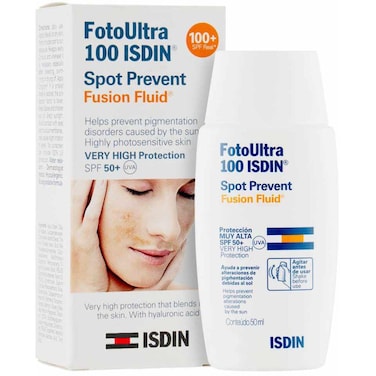 واقي شمس سائل إيسدين فوتو ألترا 100 سبوت بريفنت فيوجن بعامل حماية SPF 50+، 50 مل