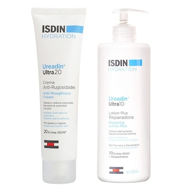 كريم إسدين يوريدين ألترا 20 المضاد للخشونة 100 مل + لوشن إسدين يوريدين ألترا 10 لإصلاح البشرة 400 مل للبشرة الخشنة والجافة - عبوة ترويجية