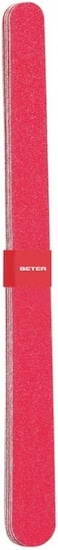 Beter 4 Corundum Nail Files, Red Side For Coarser &amp; White Side To Buff Them, 12.5cm