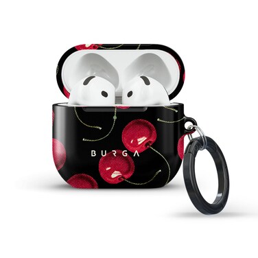 Burga AirPods 4 Cherrybomb Protective Elegant Case For Apple AirPods, Cover Charging LED Visible, Scratch-Resistant, Shockproof Case