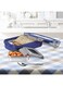 Stainless Steel Lunch Box Tiffin for Kids &acirc;&euro;&ldquo; 500ml and 175ml Airtight Containers with Clip Lock Lid and Spoon,Food Container for Office, College, School or Picnic, Steely Super Deluxe, Blue
