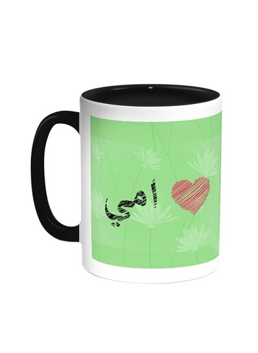 Mother's Love Printed Coffee Mug Black/White