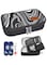 DISONCARE Portable Insulin Pen Cooler with Medical Alert, Insulated Medicine Travel Bag for Diabetic EpiPen Needles with 2 Reusable Ice Pack Easy to TSA Approved (Large Black)