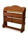 Acacia Wooden Wrap Dispenser Brown 12x37x38 centimeter