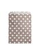 7 x 5 Inch Cookie Bags, 100 Biodegradable Paper Treat Bags - Use As Party Favors Or Candy Bags, Food Safe, Gray With Polka Dots Paper Food Bags For Baked Goods, For Buffets Or Parties