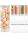 Tebery 16 Pack Plastic Spice Jars Bottles Containers with Lids 17oz Clear Straight Cylinders Plastic Canisters for Food &amp; Home Storage