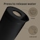 bottlebottle Bottle Bottle Insulated Travel Mug 350ml Stainless Steel Office Coffee Cup with Push Button Lid Keeps Cold and Hot for 12 Hours (Black)