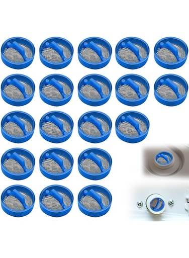 NALACAL 20 Pcs Washer Water Inlet Valve Filter, Washing Machine Water Inlet Valve Washing Machine Filter Hose Washer with Screen Filter, Washing Machine Hose Filter Inline Water Filter Washing Machine