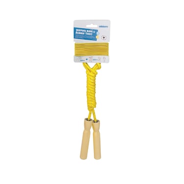 Alldoro - 2 in 1 Skipping Rope &amp; Rubber Twist - Yellow