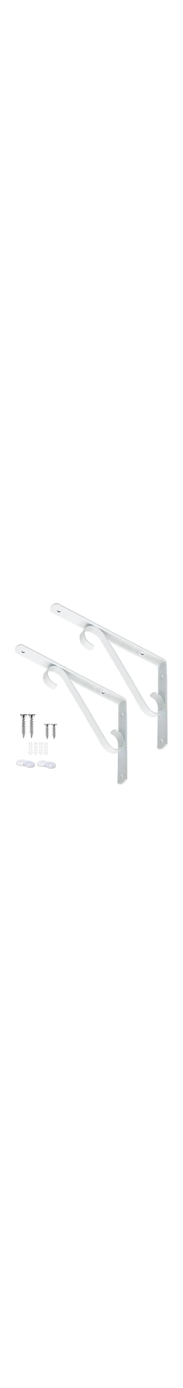 Biella 2pcs Decorative Wall Mounted Scaffold Board Shelf Brackets,90&deg; Right Angle L-shape Shelf Support Brackets For Living Room Bedroom Office (20.70X11.50)