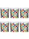 - Pack 280Ml Colorful Mosaic - Patterned High - Borosilicate Glass Cups - Stylish &amp; Durable For Beverage