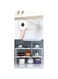 SHOWAY Paper Towel Holder + YumLock Kitchen Sink Dish Rack 2 Tier White