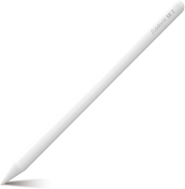 Adonit Se 2 Stylus, Magnetic Attachment, Tilt Sensitivity, Palm Rejection, Long Battery Life, USB-C Charging, Lighweight And Easy To Use, Made For Most iPads Incl. 2024 Models, White