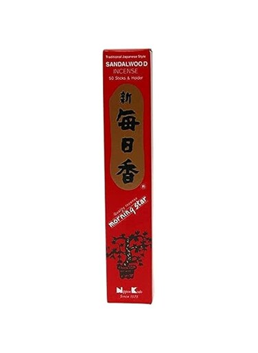 MORNING STAR Incense, Sandalwood (50 Sticks)
