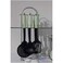 Kitchen Utensil Set with Stand, 3-Piece Nylon Cooking Tools, Includes Ladle, Skimmer, and Spatula