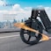 Crony Kids Foldable E-Scooter With LED Light Bar, RGB Deck Lights, Electronic Brake, LED Display, Accelerator &amp; Extended Footrest For Ages 5-12, 100Kg Max Load, Black