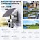 Crony Solar Security Camera Home - Night Vision 4K Triple-Lens 10X Zoom, 4G/Wi-Fi Connectivity, 355&deg; PTZ IP66 Waterproof, Two-Way Audio, Cloud Storage For Home, Baby, Farm, Parking, Outdoor